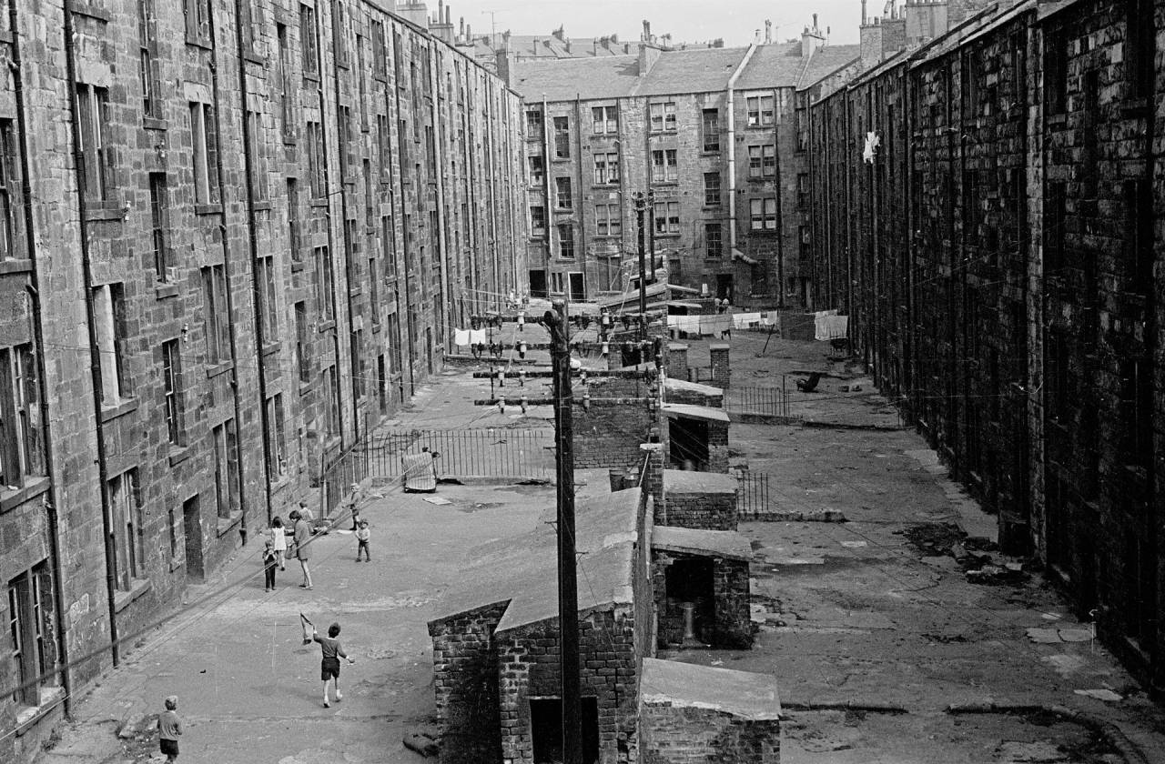 Glasgow, 1971 View of tenement backs