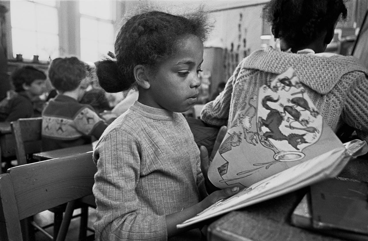 Pupil in an EPA primary school Liverpool 8 1969