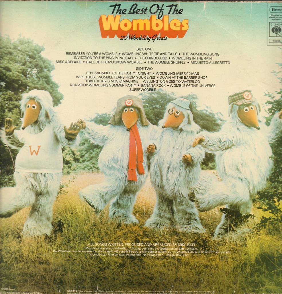 The Best of The Wombles - 20 Wombling Greats Released- 1976