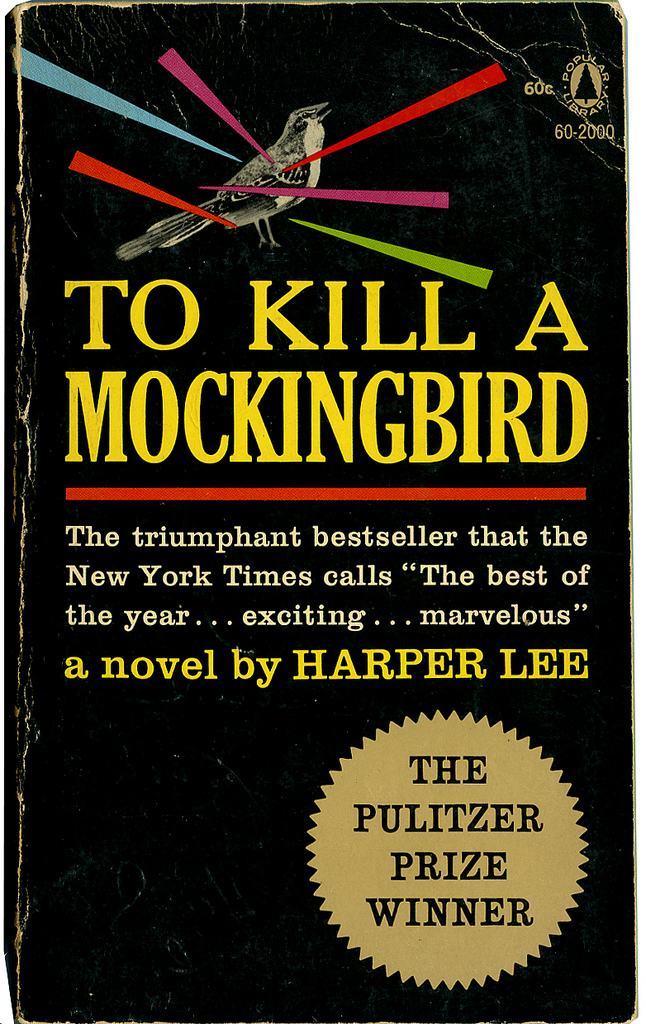 Cover, old paperback edition of To Kill a Mockingbird