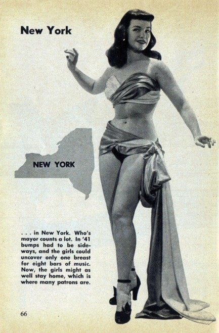 Striptease guide 1953 Bettie Page