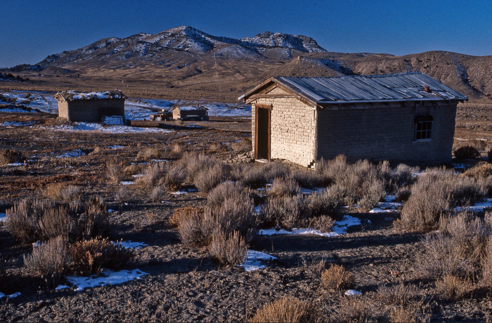 At Bonita Springs - Dec 1978 At the southern edge of northern Nevada's Black Rock Desert. (scanned color slide)