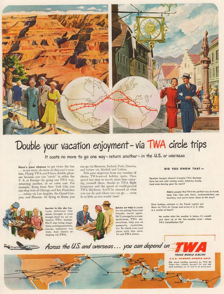 1950s travel magazine