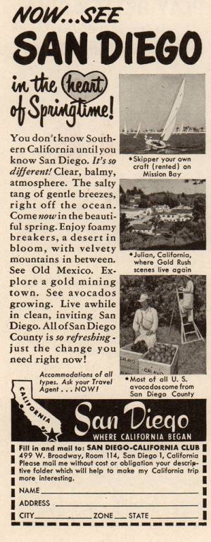 1950s travel magazine