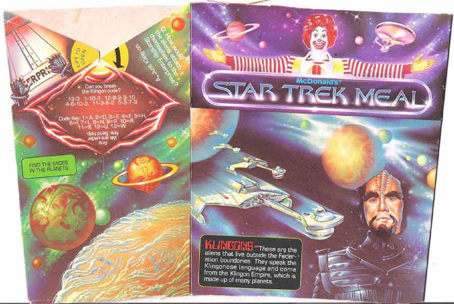 star trek happy meal 1979