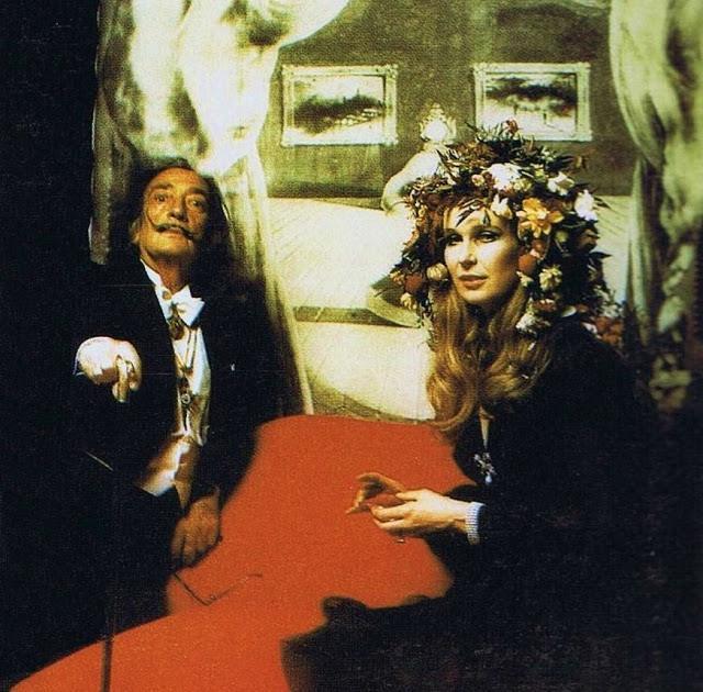 Salvador Dalí and the italian princess Maria Gabriella de Savoia