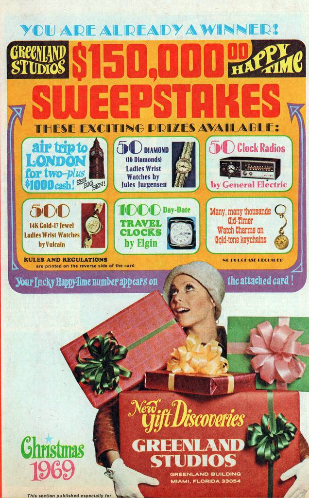 Greenland Studios 1969 vintage retro Christmas catalog