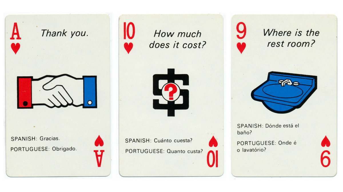 braniff playing cards 1968