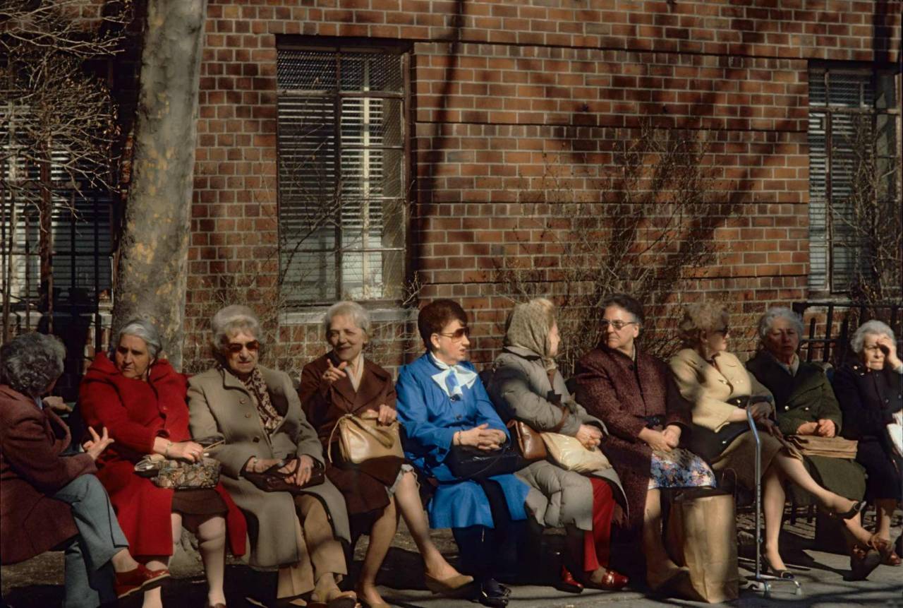 1984, New York, ladies in the sunshine