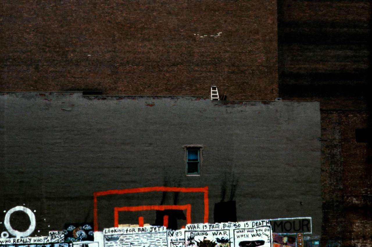 1984, New York, wall, ladder, graffiti