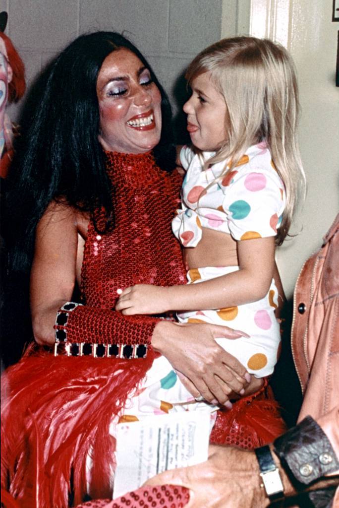 Cher with her daughter, Chastity CHER WITH HER DAUGHTER, CHASTITY - 1970S