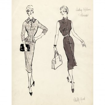 Edith Head drawings for Sabrina - Flashbak