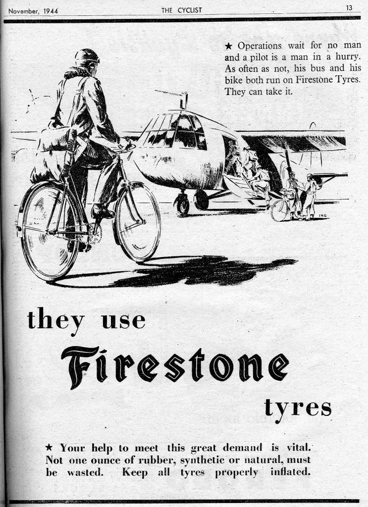 Firestone Tyres ad November 1944