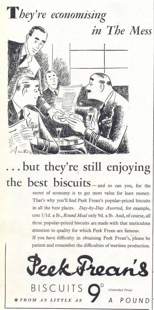Peek Frean's biscuits ad 1941