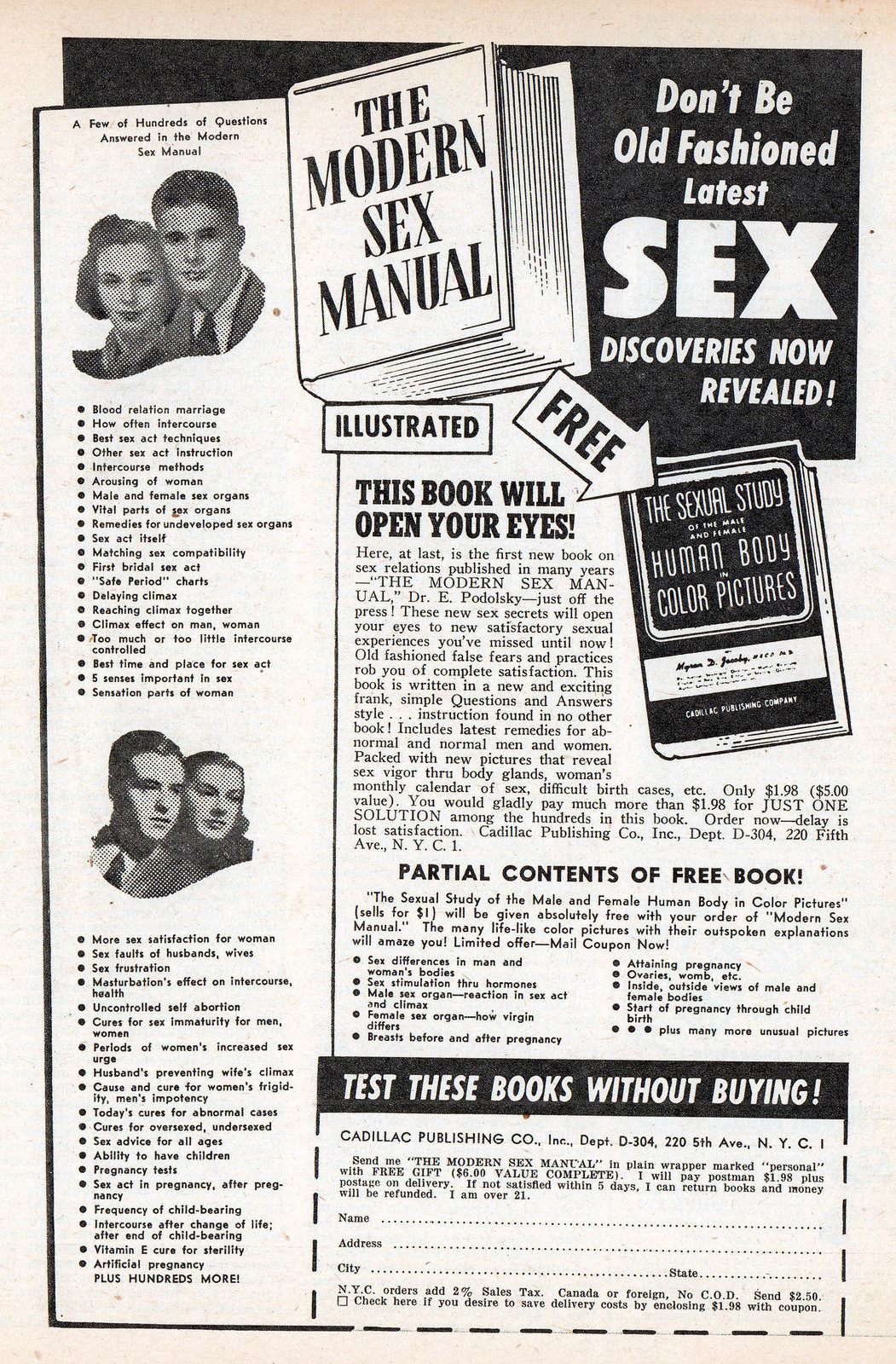 Sex Instruction Book Ads vintage 12 photo