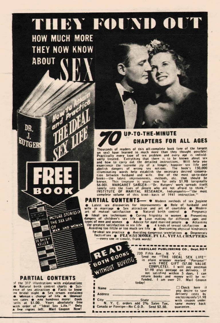 Vintage Sex Instruction Book Ads No Woman Is Safe Flashbak 