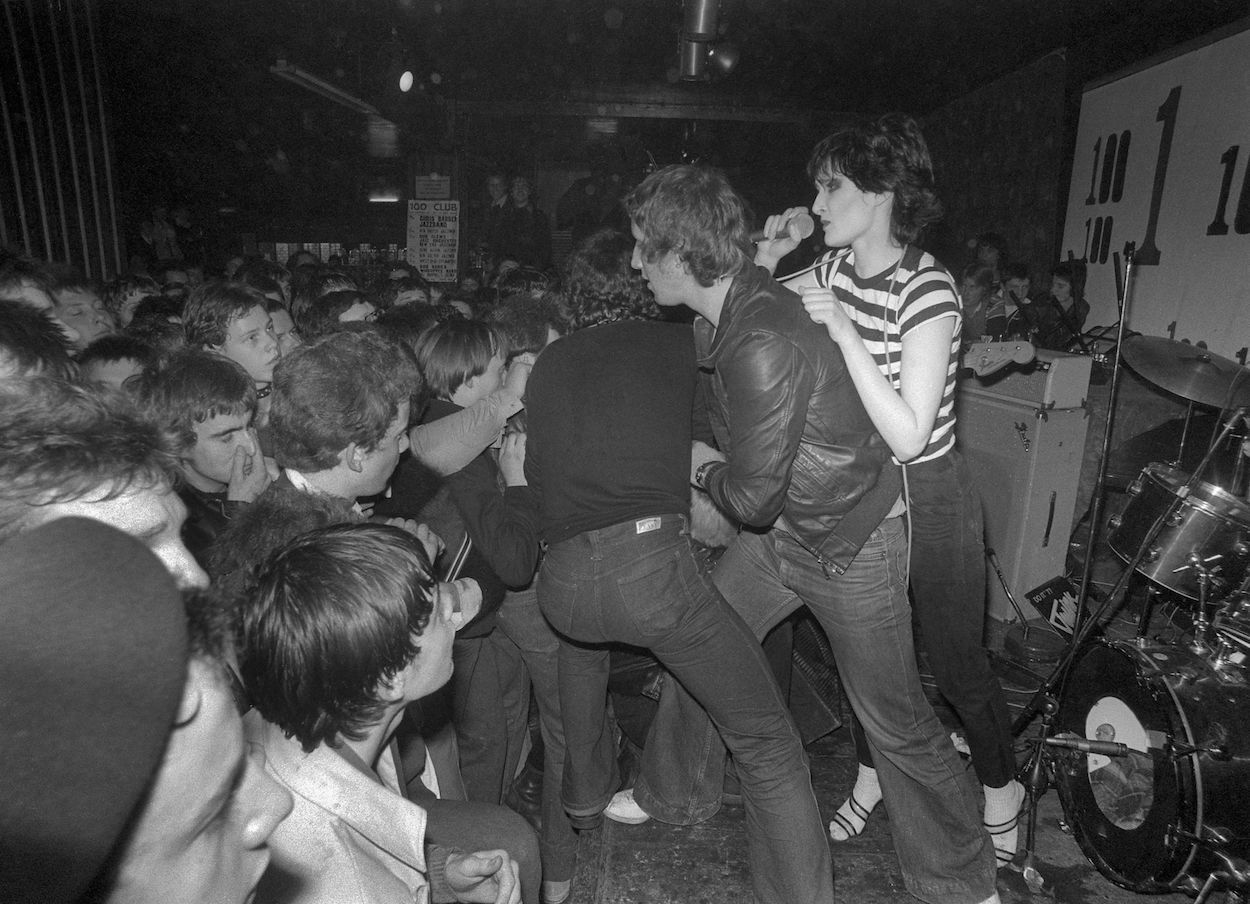 Mandatory Credit: Photo by Ray Stevenson/REX/Shutterstock (671388al) Siouxsie and the Banshees, 100 Club, London, Britain - 14 Feb 1978 - Siouxsie Sioux Siouxsie and the Banshees