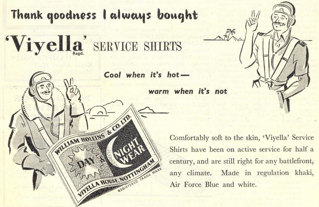 Viyella Service Shirts An ad in the May, 1944