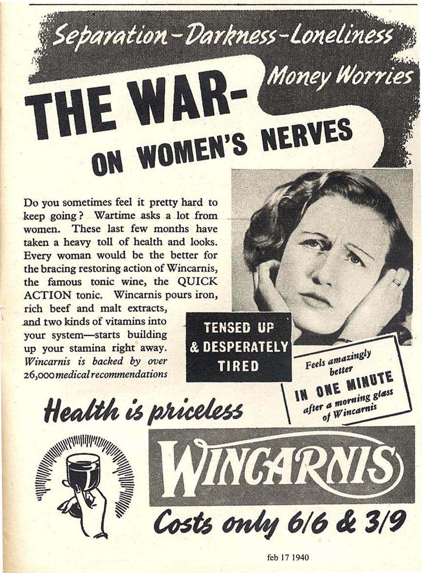 Wincarnis February 17 1940 ad