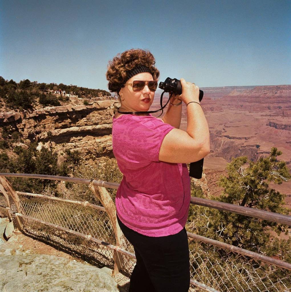 Woman-with-Binoculars-at-South-Rim-Grand-Canyon-National-Park-AZ-1980