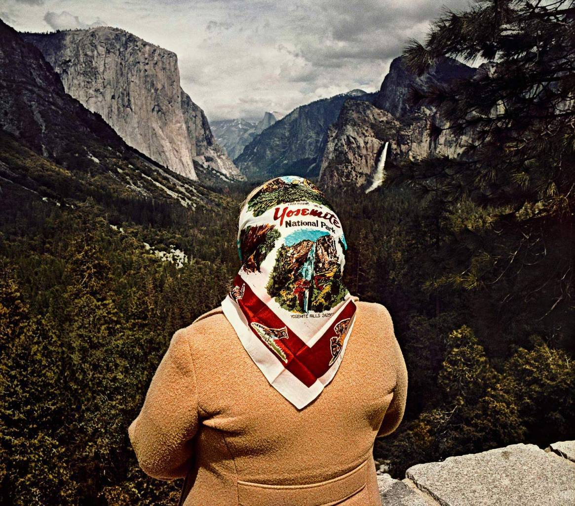 Woman-with-Scarf-at-Inspiration-Point-Yosemite-National-Park-CA-1980