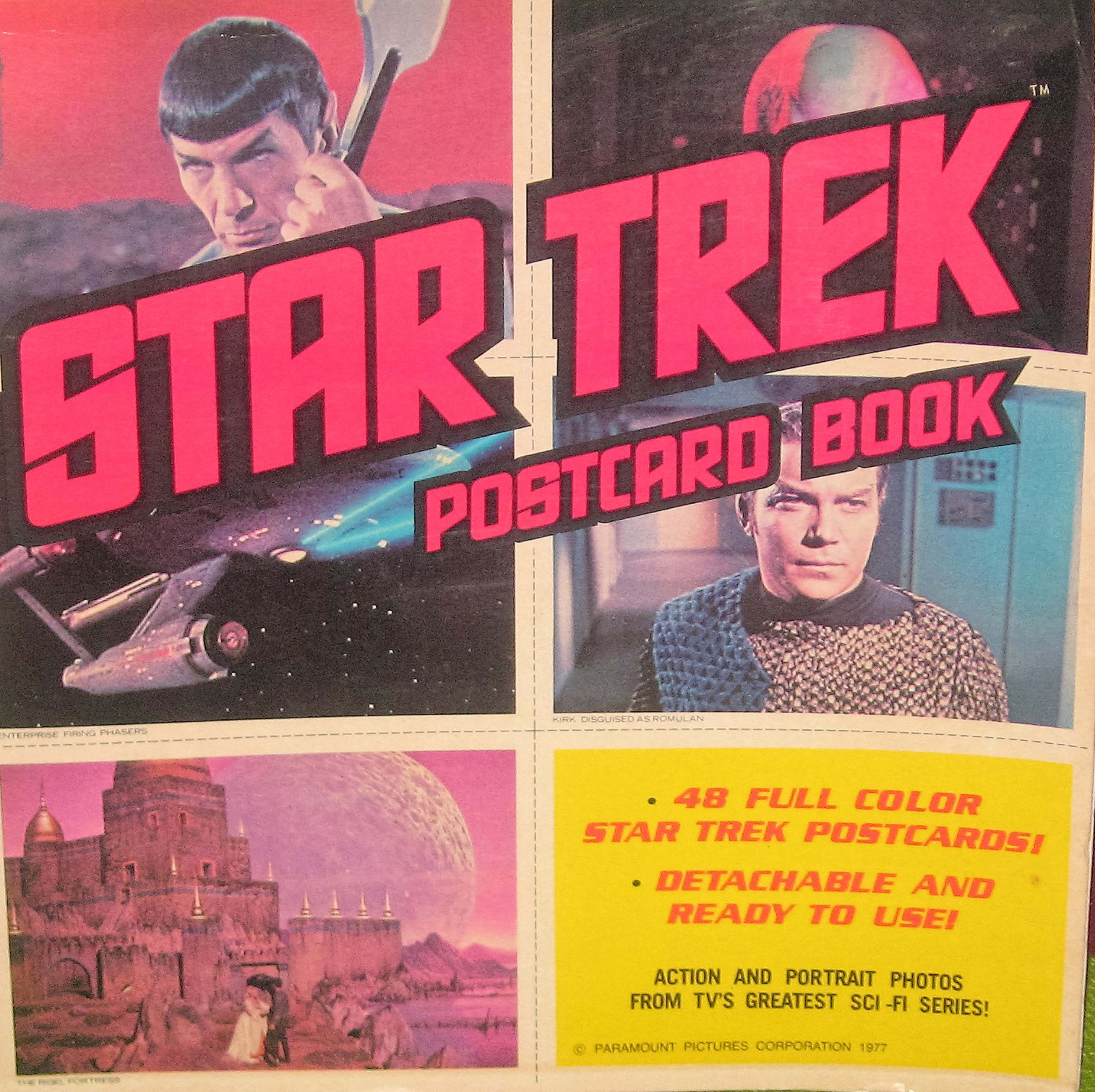 1977 Star Trek Classic Postcard Book-48 Cards Unused FREE S&H 