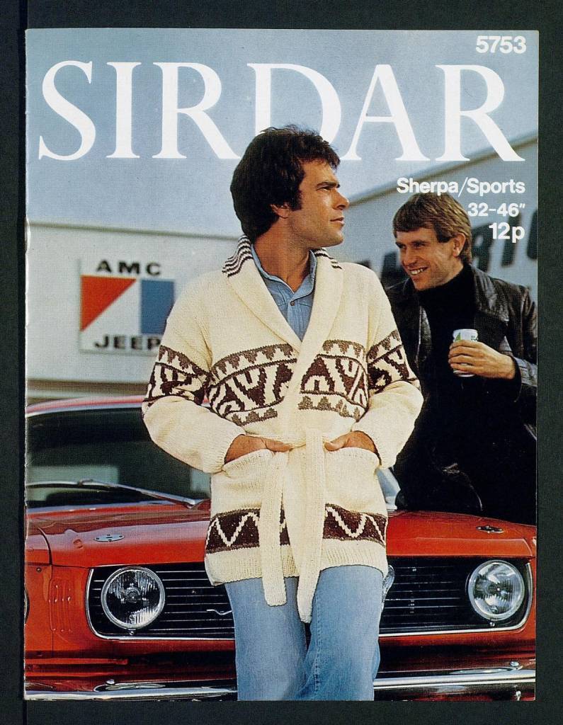 Starsky-Hutch style jacket - [in] Sirdar Sportswool, Sirdar Sherpa, 32-46 inch by Sirdar 1970s