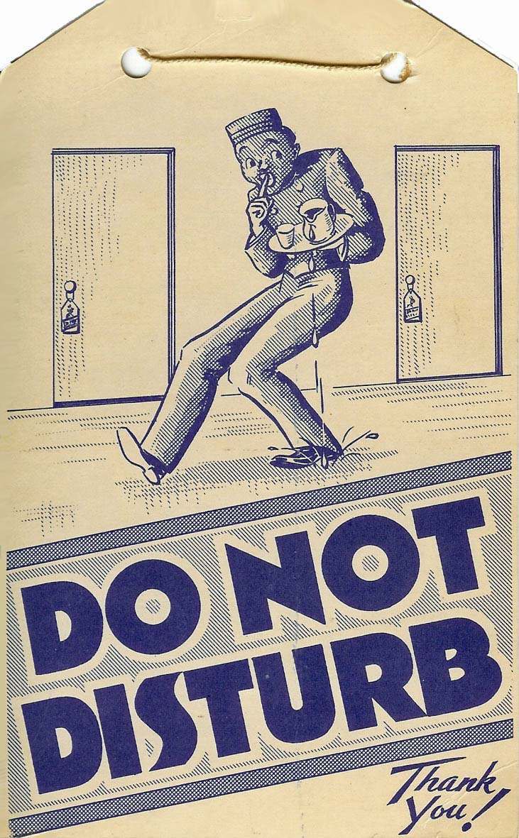 Do not disturb door signs 