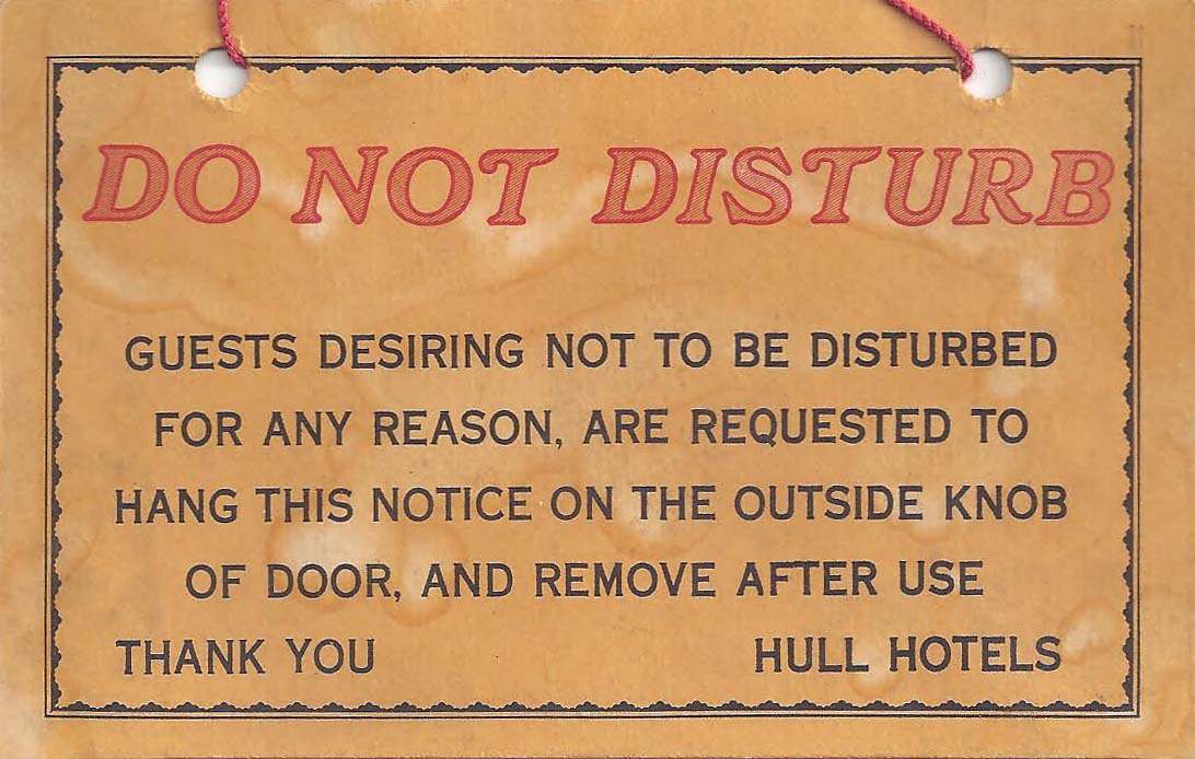 Hull Hotels. USA - 6849 (1939)