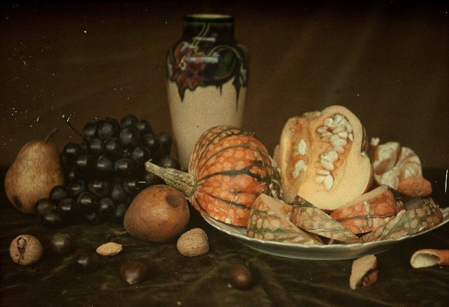 Alfonse Van Besten, Still life with brown fruit c.1913