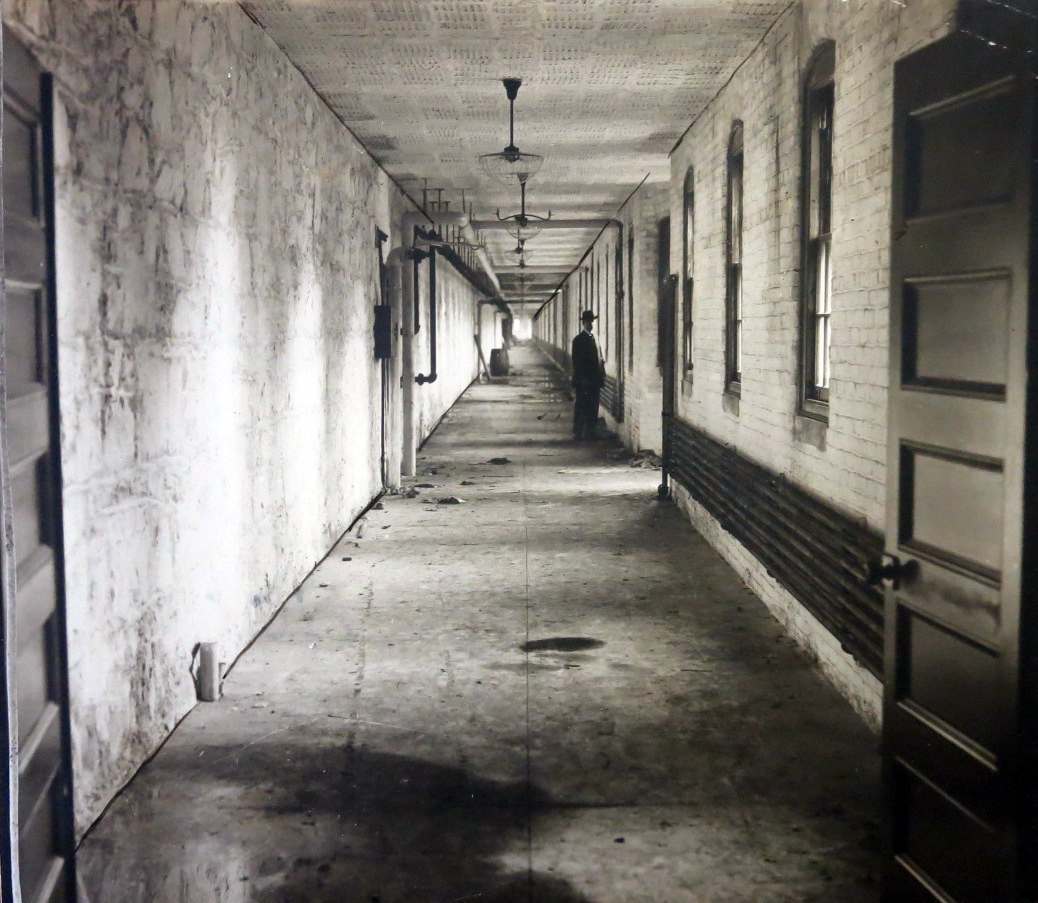 Corridor over 1.3 miles long, Overbrook Asylum