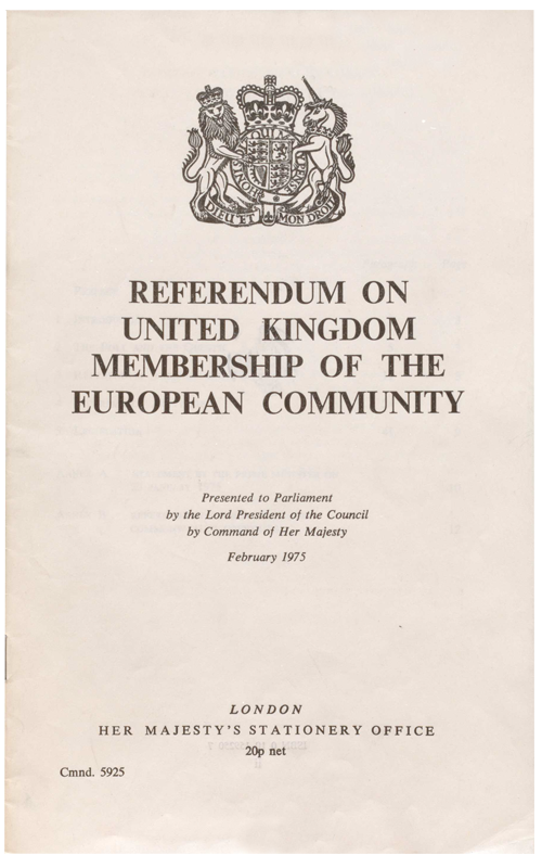EU referendum 1975
