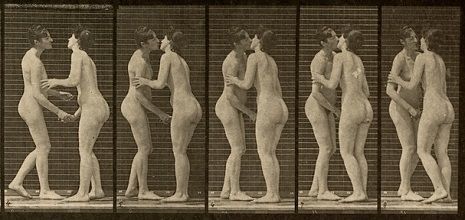Eadweard Muybridge naked kiss women lesbian