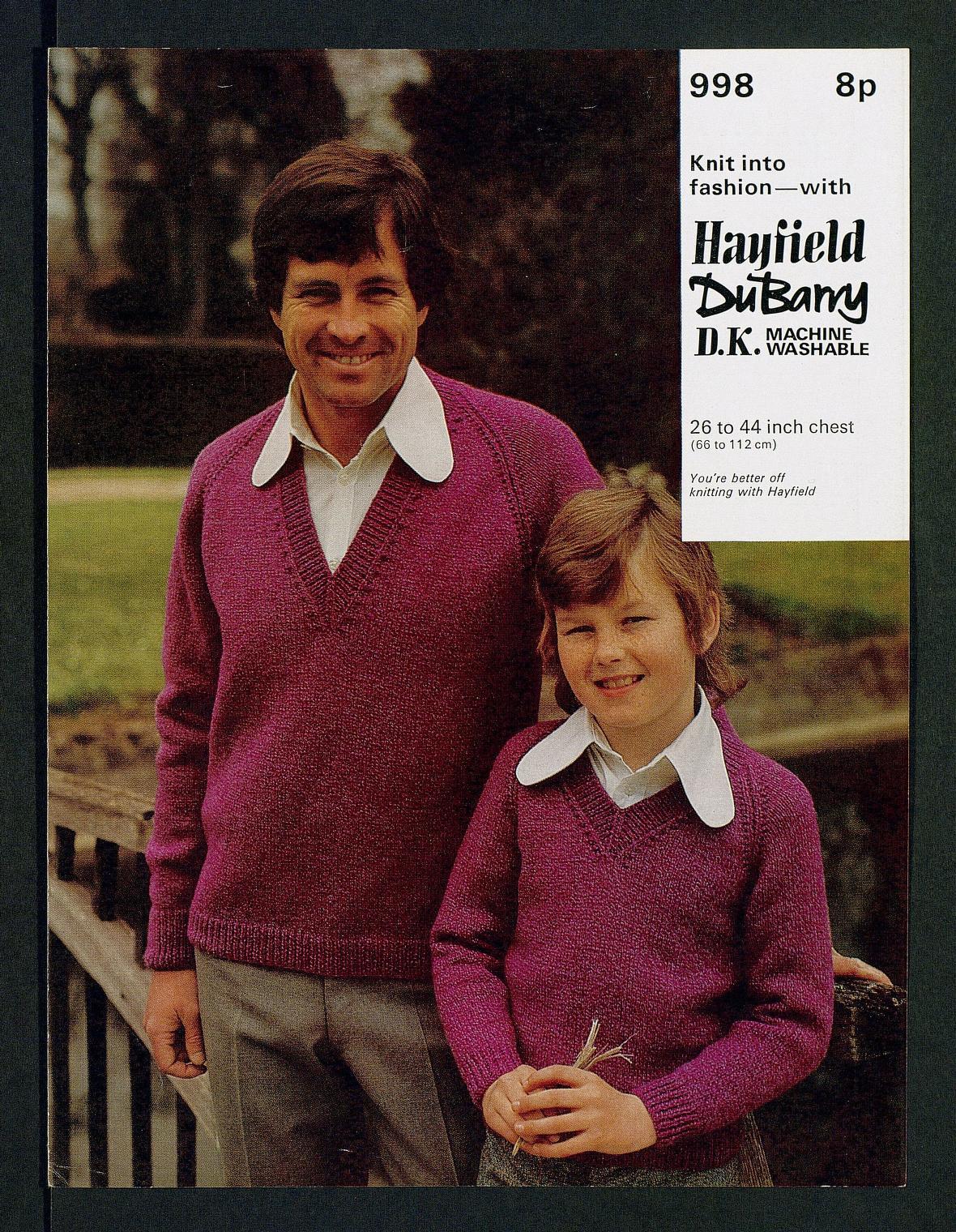 Vintage 1970's knitting pattern Aran veste
