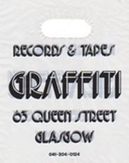 Graffiti glasgow,British record store bags
