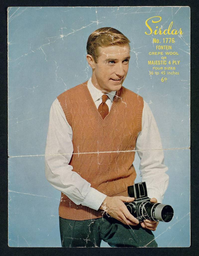 Men on Vintage Knitting Patterns - Flashbak