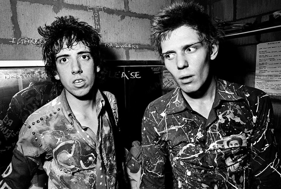 Mick Jones and Paul Simonon of the Clash