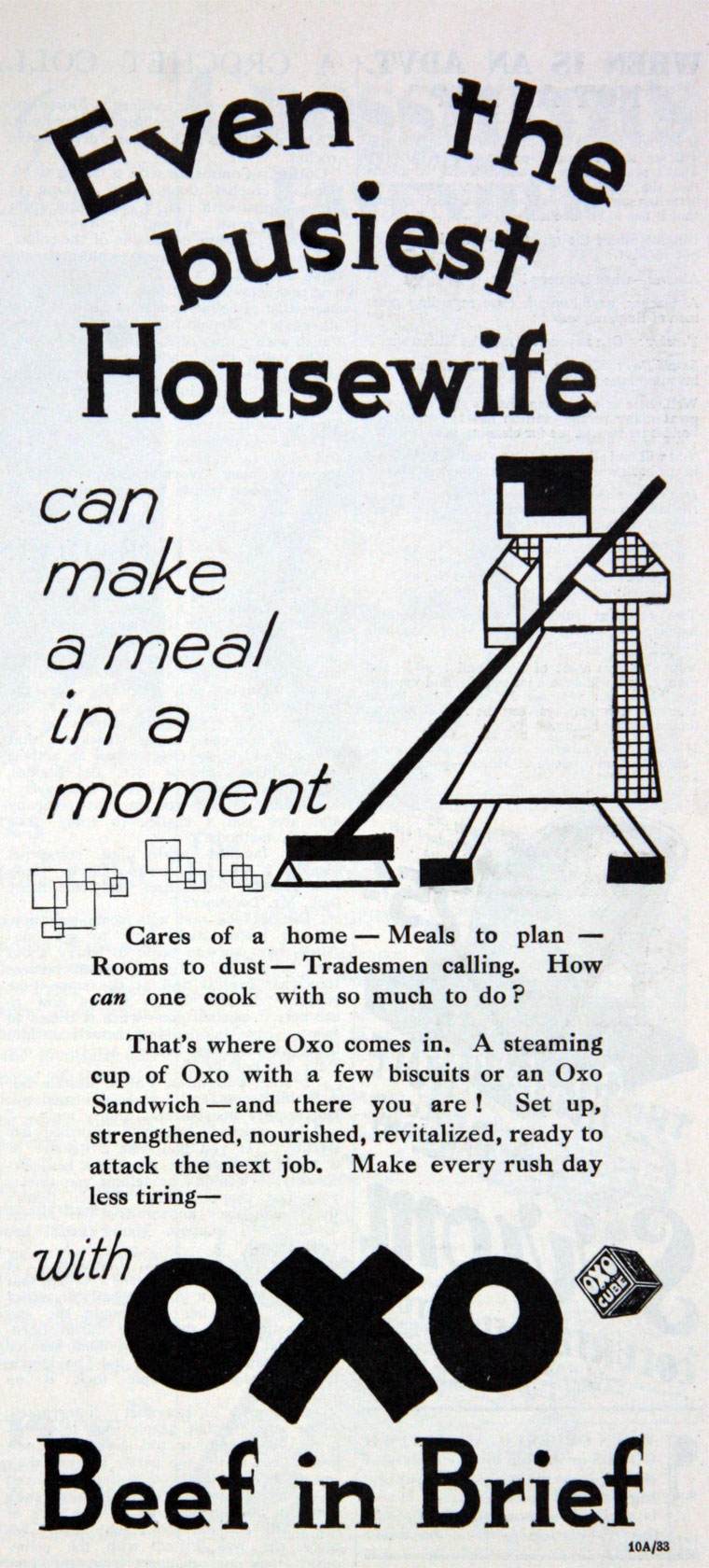 "Beef in Brief" - ad from 1933