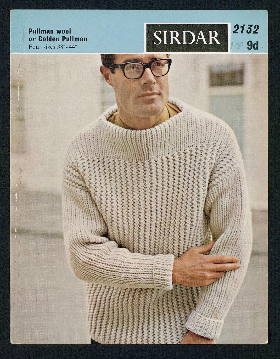 Men On Vintage Knitting Patterns Flashbak