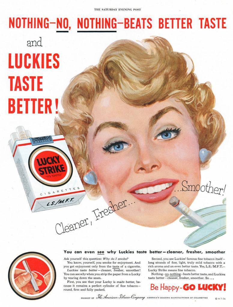 The Saturday Evening Post (Feb 14, 1953) vintage adverts lucky strike