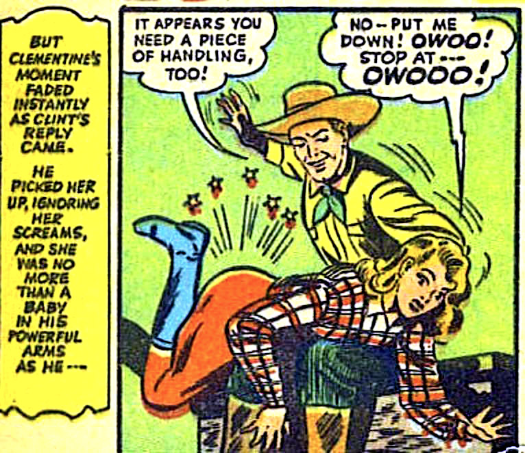 spanking vintage comics