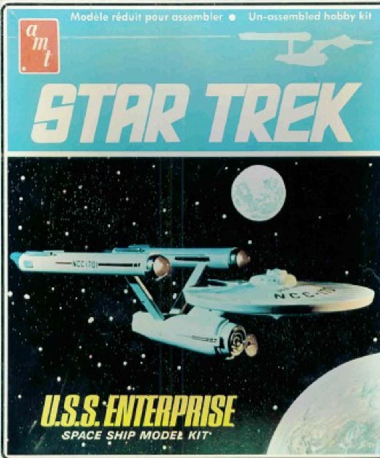 Enterprise 1975 Amt Star Trek Model Command Bridge U.S.S 