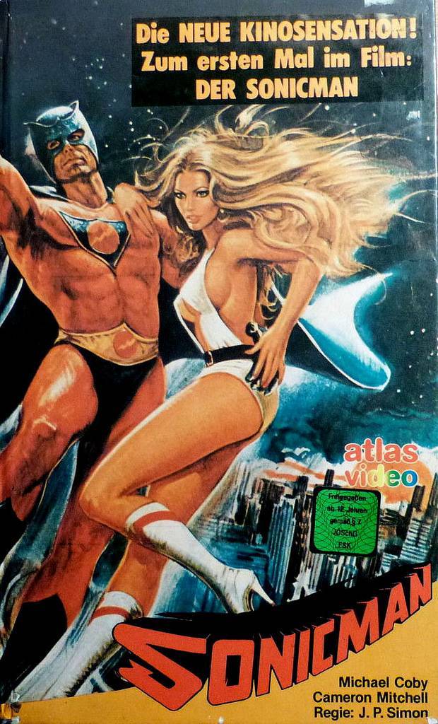 sonicman german vhs covers 1980s hero