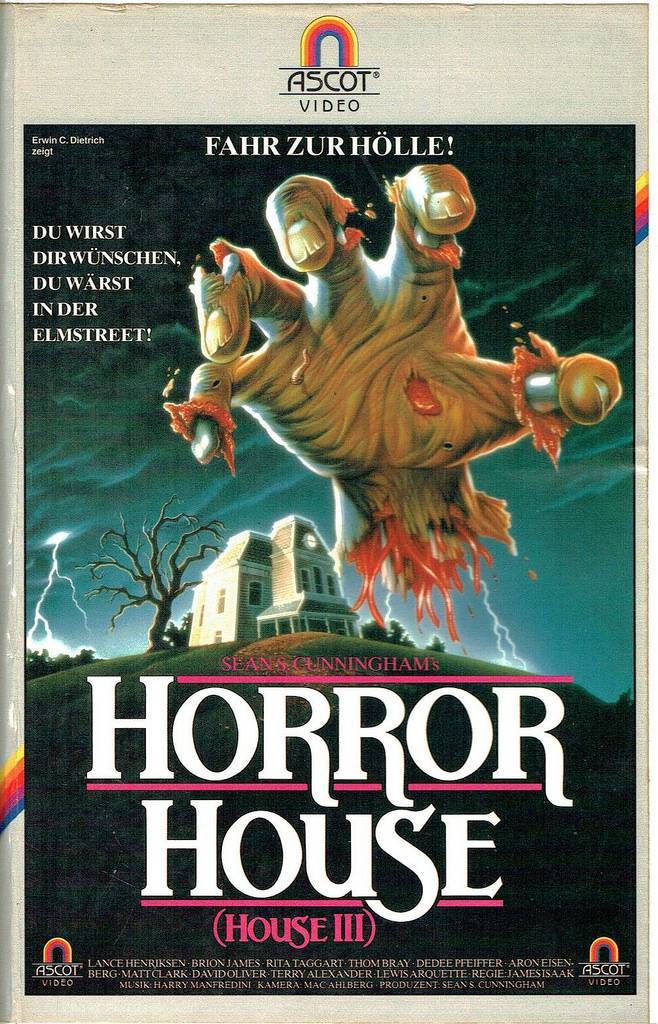 german vhs covers 1980s horror house