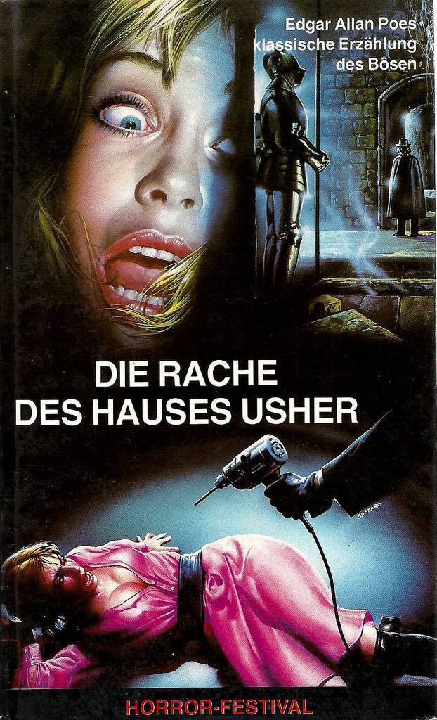 German VHS covers 1980s Poe horror