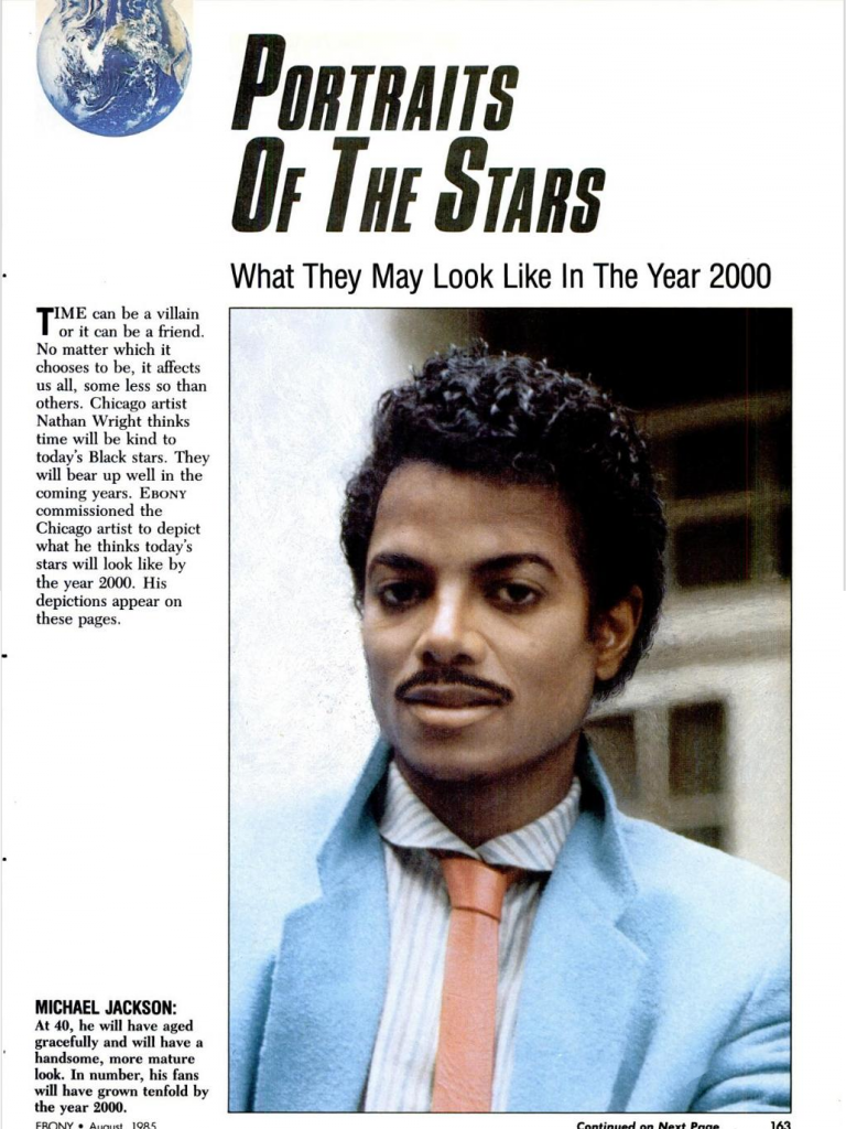 1985 Ebony Magazine Shows What Michael Jackson Will Look Like In 2000