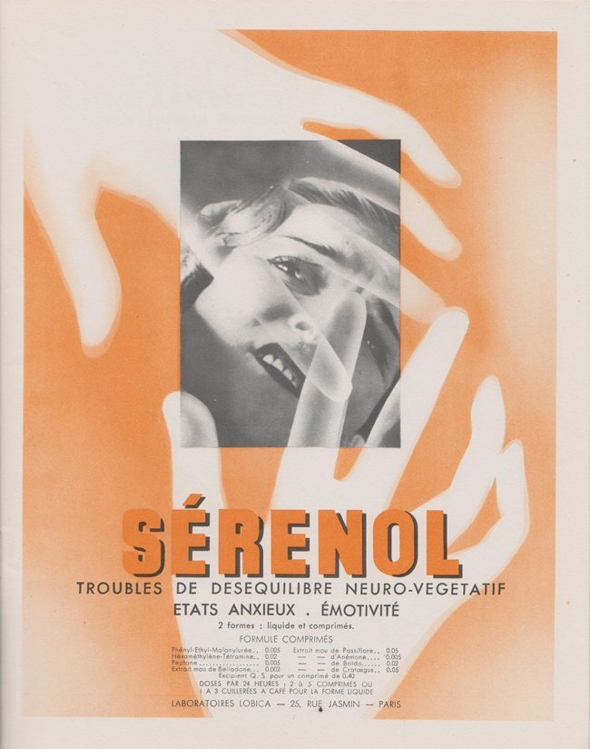 Pharmaceutical Ads 1930s France