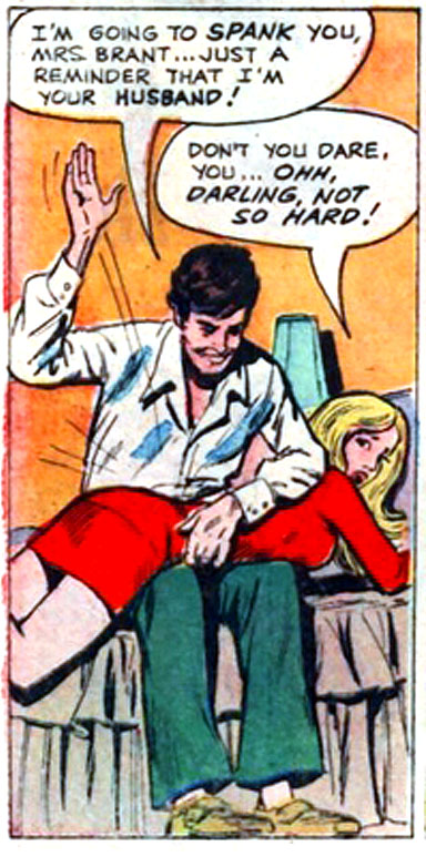 spanking vintage comic books