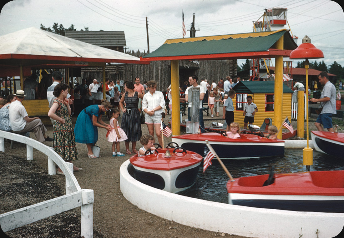 Boat Ride - 1956 Paul Bunyan Amusement Center, Brainerd, MN