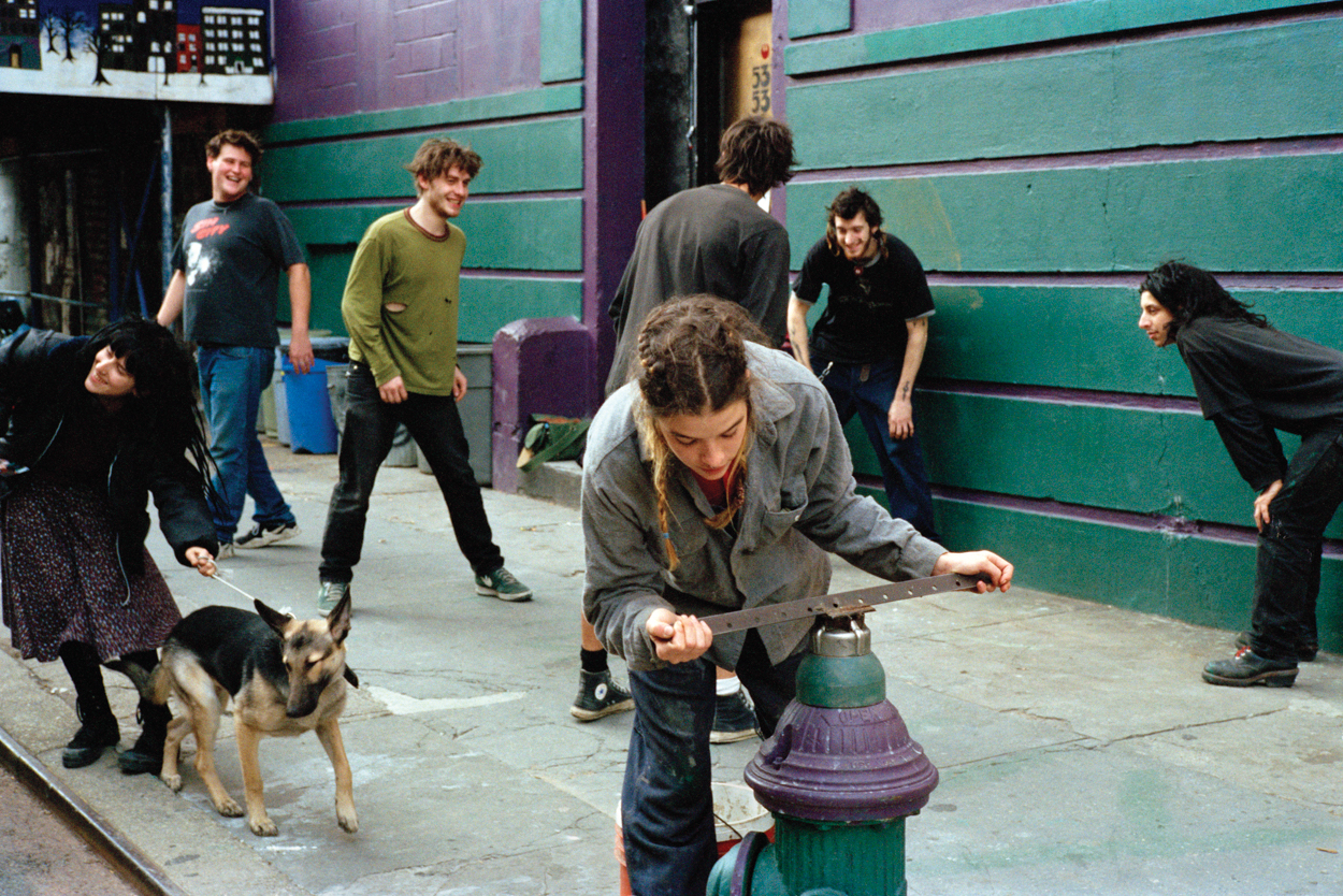 Residents of Fifth Street Squat Playing Four Square, Fifth Street Squat, 1995